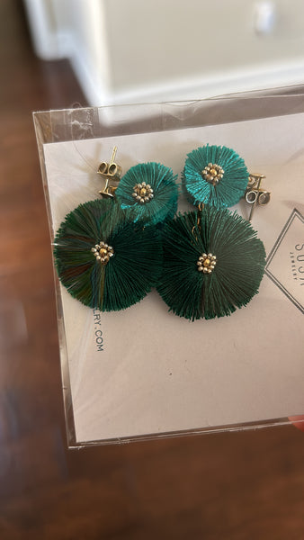 Green  Cartagena Earrings