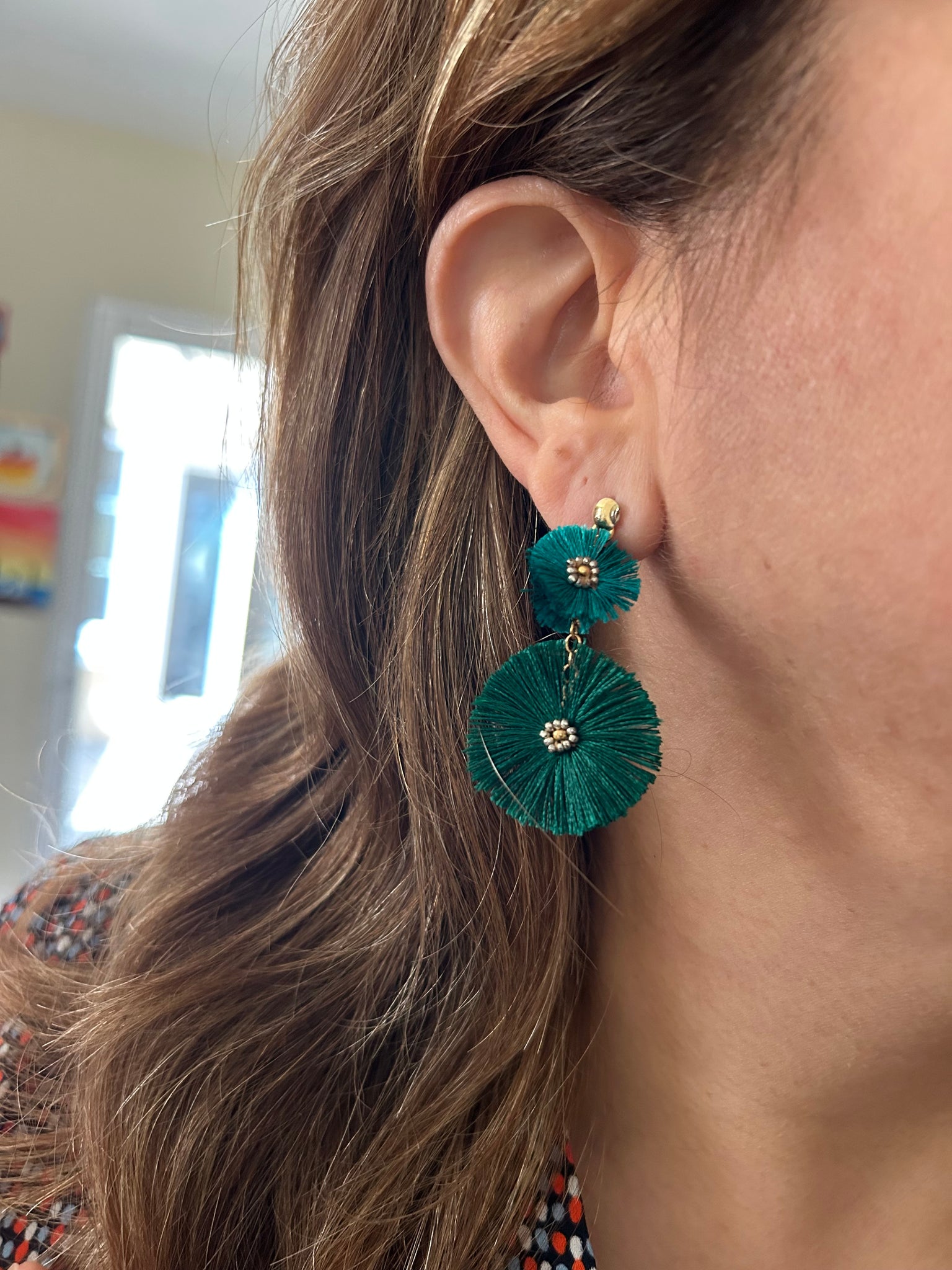 Green  Cartagena Earrings