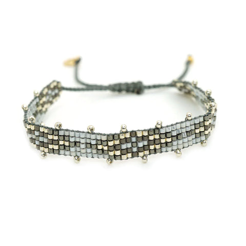 Grey eye miyuki bracelet