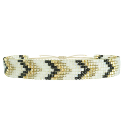 Gold Chevron Miyuki bracelet