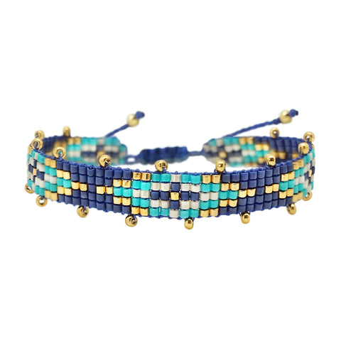 Blue eye miyuki bracelet