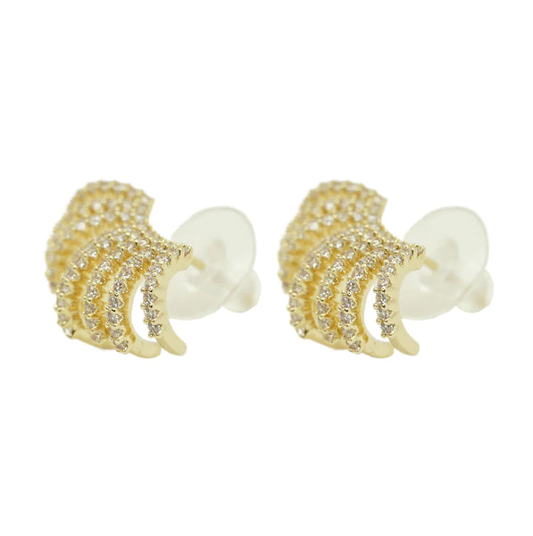 Gold curly Earrings