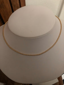 2 mm goldfill beaded necklace