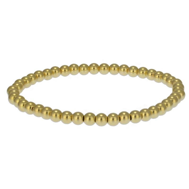 4 mm goldfill beaded bracelets