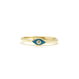 Blue eye Enamel Ring