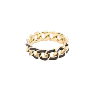 Enamel Chain Ring black