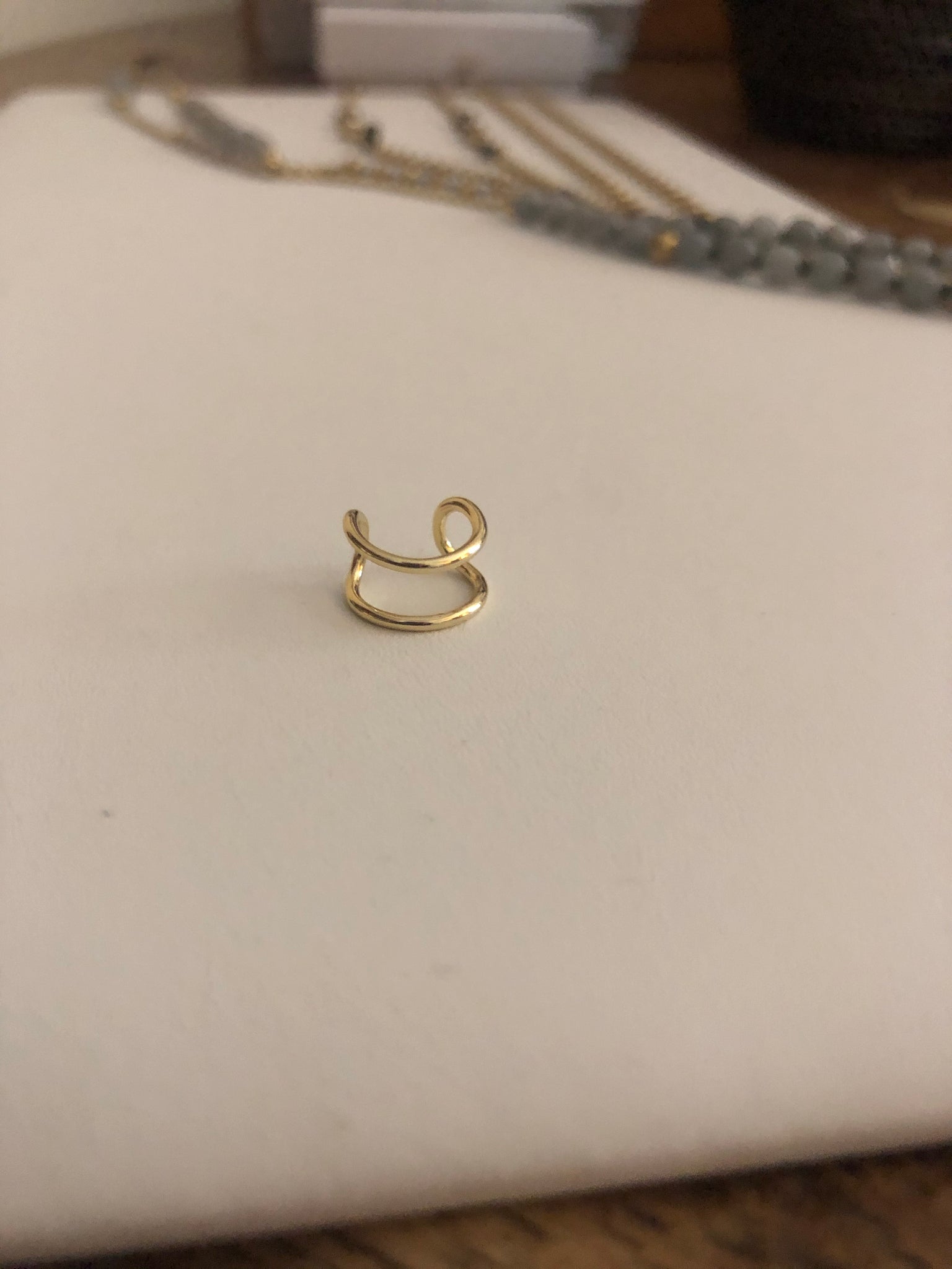 dainty double Ear cuff earring