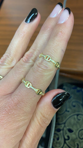 Gold plated chain Ring