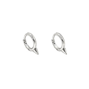 Spike mini hoop earrings