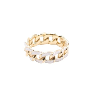 Enamel Chain Ring white