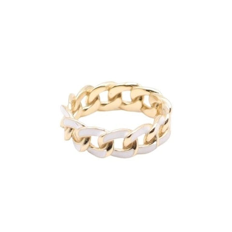 Enamel Chain Ring white