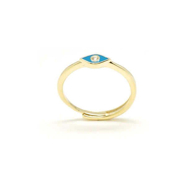 Blue eye Enamel Ring